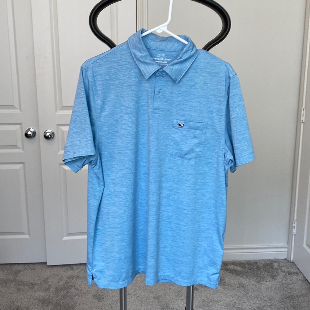 Blue Vineyard Vines Performance Polo